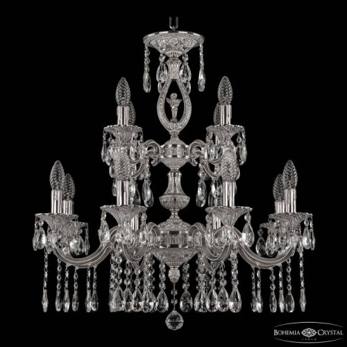 Подвесная хрустальная люстра 7201 Bohemia 72401/8+4/210/2d A NW FA10S