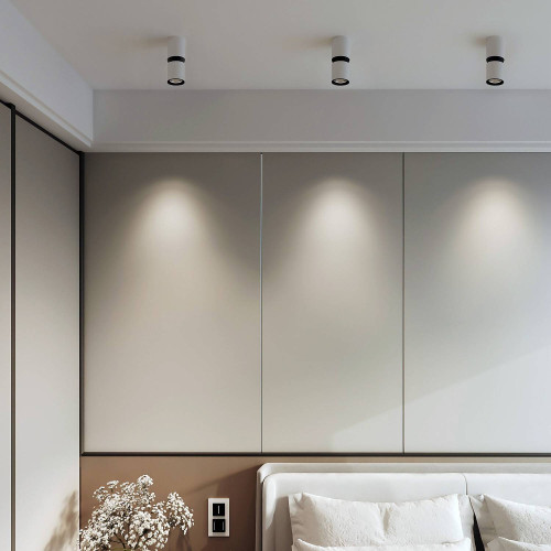 Накладной светильник Elektrostandard Kayo 25048/LED 12W 4000К белый/чёрный