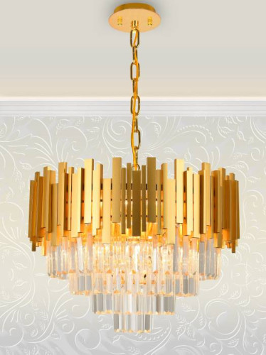 Подвесная люстра Natali Kovaltseva Vertigo VERTIGO 81440/8C GOLD