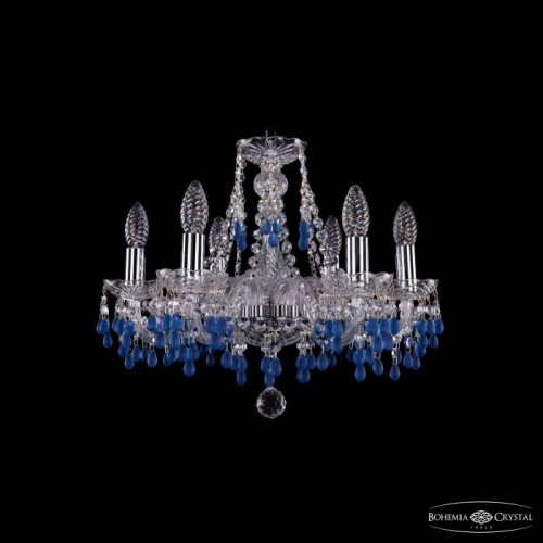 Подвесная хрустальная люстра 1410 Bohemia 1410/6/160 Ni V3001