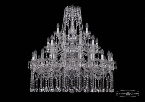 Подвесная хрустальная люстра 1413 Bohemia 1413/20+10+5/360/3d Ni