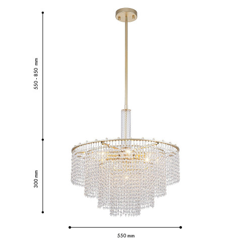 Люстра на штанге Favourite Fringe 4762-7P