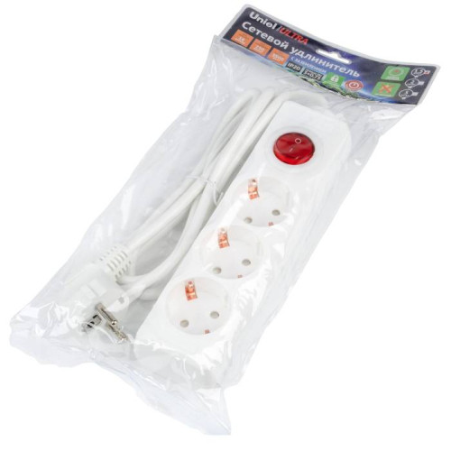 Удлинитель Uniel Ultra S-GCU3-1,5B WHITE
