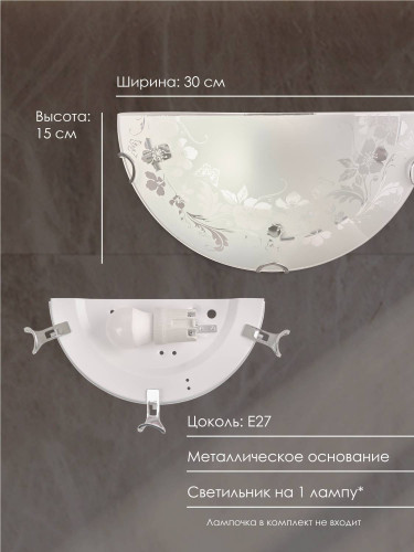 Настенно потолочный светильник Мелодия Света Snow White 000059666