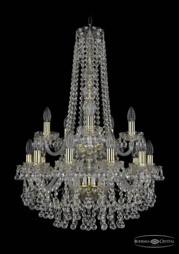 Подвесная хрустальная люстра 1409 Bohemia 1409/10+5/195/h-83/2d G