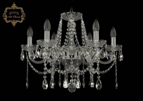 Подвесная хрустальная люстра 11.12 Art Classic 11.12.6.195.Cr.Sp