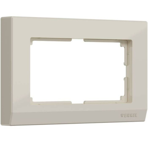 Рамка Werkel W0081803/ Рамка для двойной розетки Stark (слоновая кость)