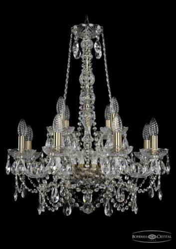 Подвесная хрустальная люстра 1411 Bohemia 1411/8+4/195/h-70 Pa