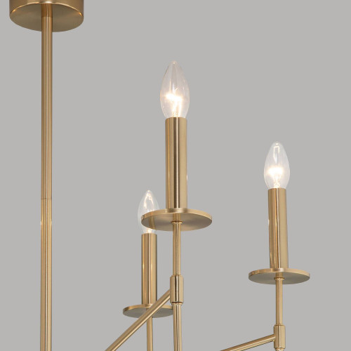 Люстра на штанге Eurosvet Anders 60142/6 латунь Smart