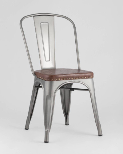 Обеденный стул Stool Group Tolix Soft LF818C GREY 7083+PU7002