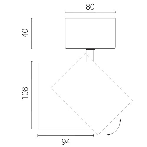 Светильник спот Lightstar Alta Base A5446SO