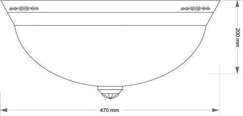 Светильник потолочный Kutek Bellagio BEL-PL-3(P)470-CR
