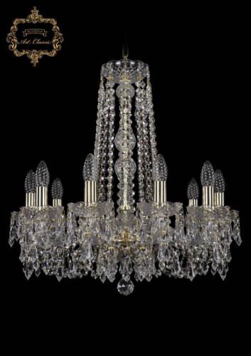 Подвесная хрустальная люстра 11.23 Art Classic 11.23.10.200.h-59.Gd.Dr