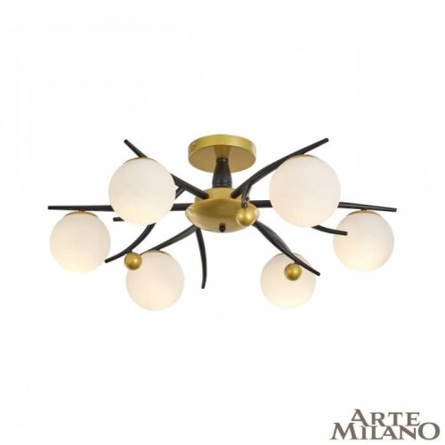 Потолочная люстра Arte Milano Neapolis73408 273408/6 BK/GD