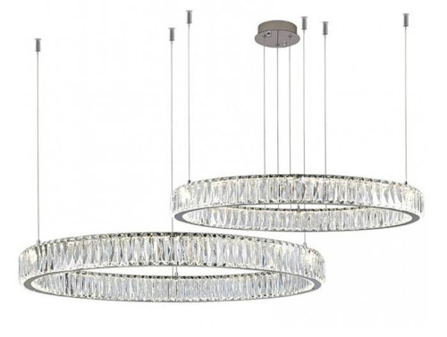 Потолочная чашка Newport Crystal Потолочная чашка 8240 D20 2 горизон.кольца chrome