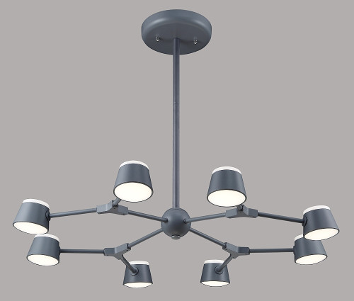 Потолочная люстра Crystal Lux Madrid MADRID SP8 GRAY