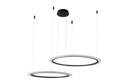 Подвесная люстра Crystal Lux Manzana MANZANA SP53W LED D600+800 BLACK