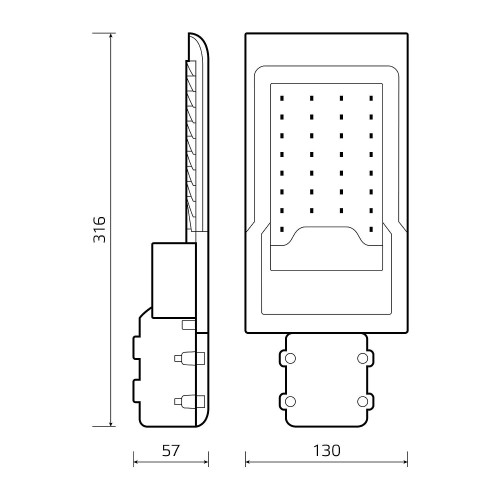 Консольный уличный светильник Gauss 629534230