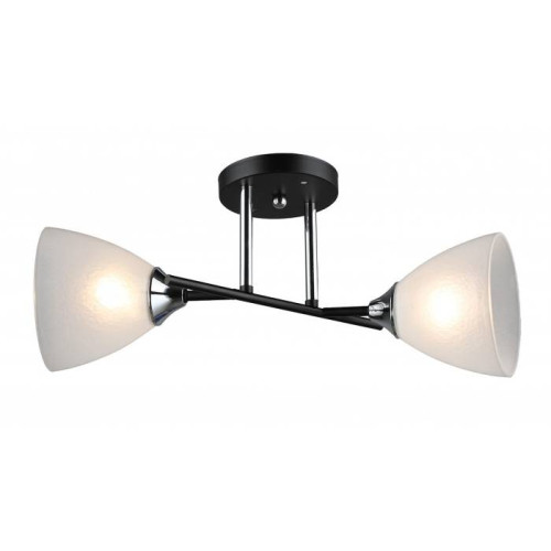 Люстра потолочная 2*Е27 MD.2142-2-S-BK+CH