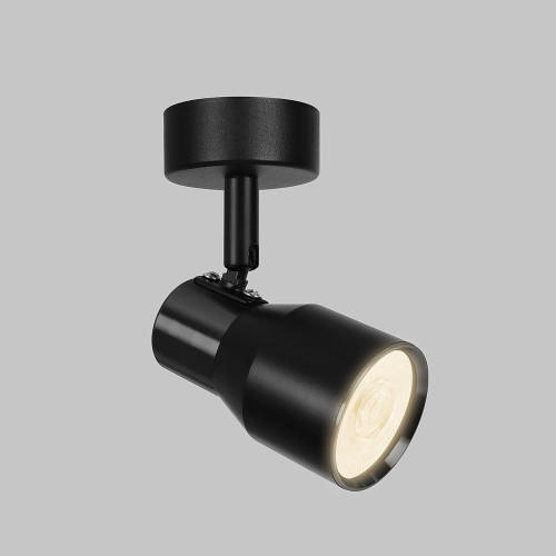 Светильник GU10 1*50W потолочный спот Черный IL.0005.2801-BK