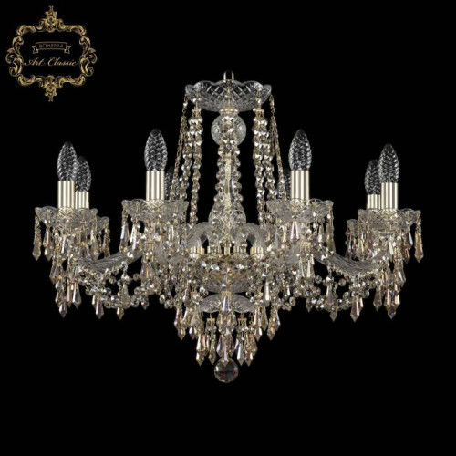 Подвесная хрустальная люстра 11.23 Art Classic 11.23.8.240.Gd.Dr.R801