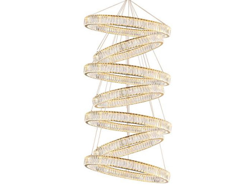 Потолочная чашка Newport Crystal Потолочная чашка 8240 D40 7 вертик.колец gold