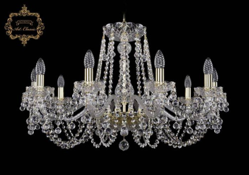 Подвесная хрустальная люстра 11.26 Art Classic 11.26.10.300.Gd.B