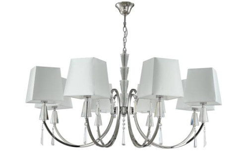 Подвесная люстра Crystal Lux Marsela MARSELA SP-PL8 NICKEL