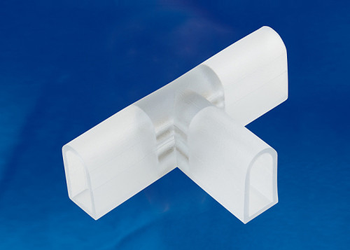 Соединитель контактный Т-образный для светодиодных лент ULS-N21 NEON 220В Uniel UTC-K-32/N21 CLEAR 010 POLYBAG