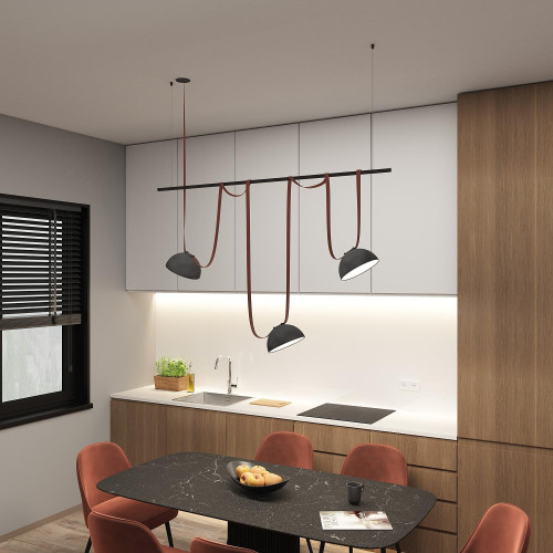 Комплект ременной трековой системы на штанге Rod Denkirs Belty Set DK55SET05-01-BR