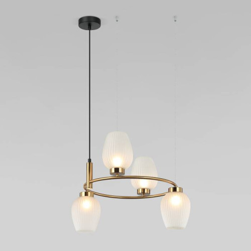 Подвесная люстра Eurosvet Alva 30183/4 латунь Smart