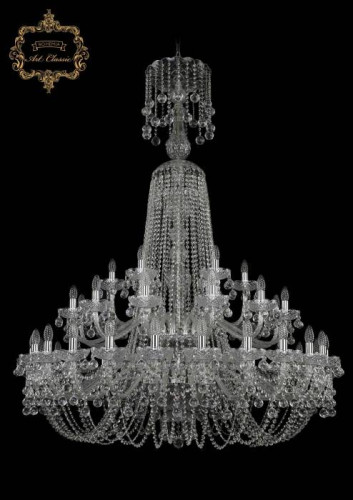 Подвесная хрустальная люстра 11.26 Art Classic 11.26.24+12+6.460.2d.XL-168.Cr.B