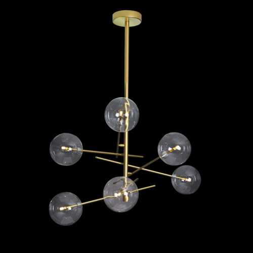 Люстра на штанге Delight Collection Globe Mobile 9307P-6A gold