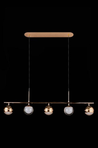 Светильник подвесной LEON Lilith LE7709/5L Black Chrome/Gold