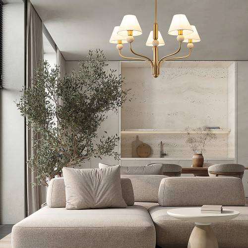 Люстра на штанге Freya Aurelia FR2058PL-05BS