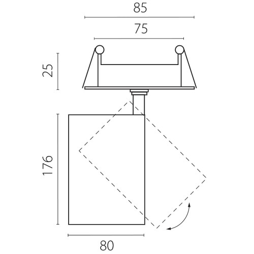 Встраиваемый светильник Lightstar Canno Pro C4307RS