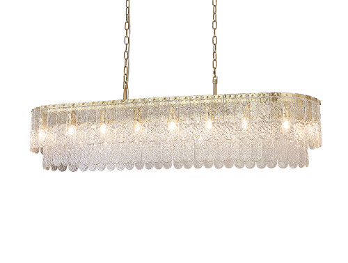 Подвесная люстра Newport Daisy 8370/140 C oval brass