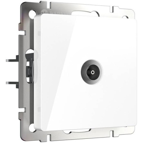 Розетка Werkel Встраиваемые механизмы белые W1184001/ ТВ-розетка проходная (белый)