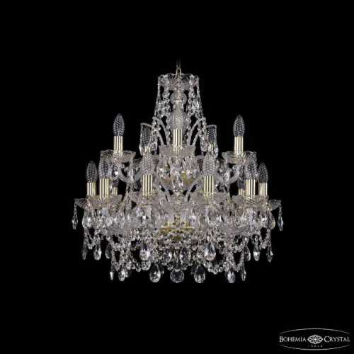 Подвесная хрустальная люстра 1411 Bohemia 1411/10+5/195/2d G
