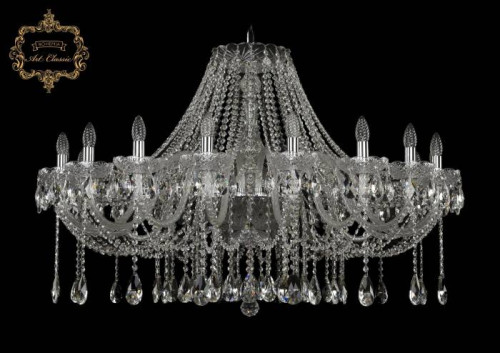 Подвесная хрустальная люстра 11.12 Art Classic 11.12.18.400.Cr.Sp
