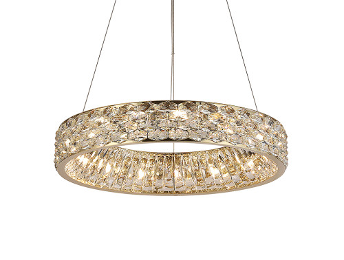 Подвесная люстра Newport Tiffany 8532/60 C gold polished