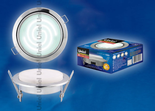 Встраиваемый светильник Uniel GX53/H4 CHROME