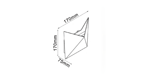 Уличный настенный светильник SWG DesignLed GW GW-A816-7-BL-NW