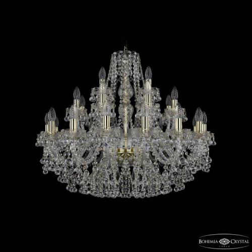 Подвесная хрустальная люстра 1409 Bohemia 1409/16+8+4/300 G