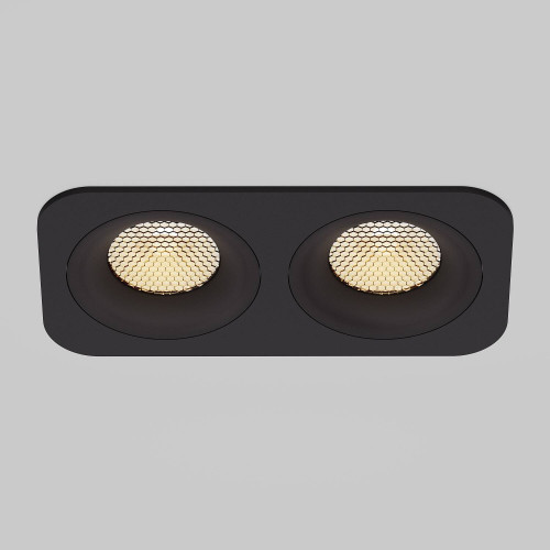 Встраиваемый светильник Elektrostandard Tetro 15277/LED 20W 3000K черный IP44