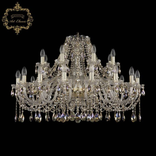 Подвесная хрустальная люстра 11.12 Art Classic 11.12.16+8.360.Gd.Sp.R801