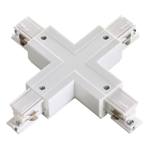 Соединитель X с токопроводом для трёхфазного шинопровода Novotech Port 135052