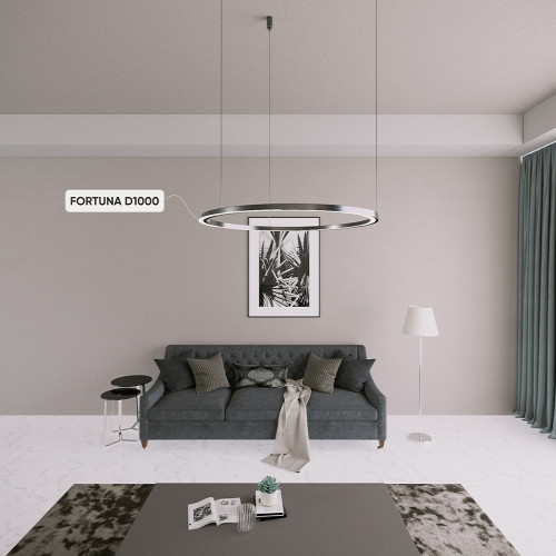 Подвесная люстра Crystal Lux FORTUNA FORTUNA SP88W LED D1000 BLACK