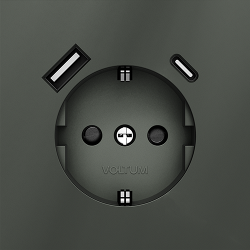 Розетка (титан) Voltum Voltum S70 VLS040506