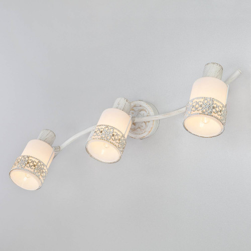 Светильник спот Eurosvet Silvia 20025/3 белый с золотом